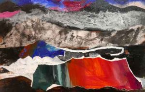 Robyn Nolan small abstract landscape painting