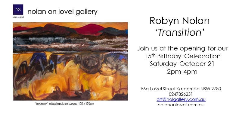invitation to robyn nolan exhibition