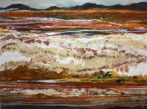 a heavily textured australian landscape